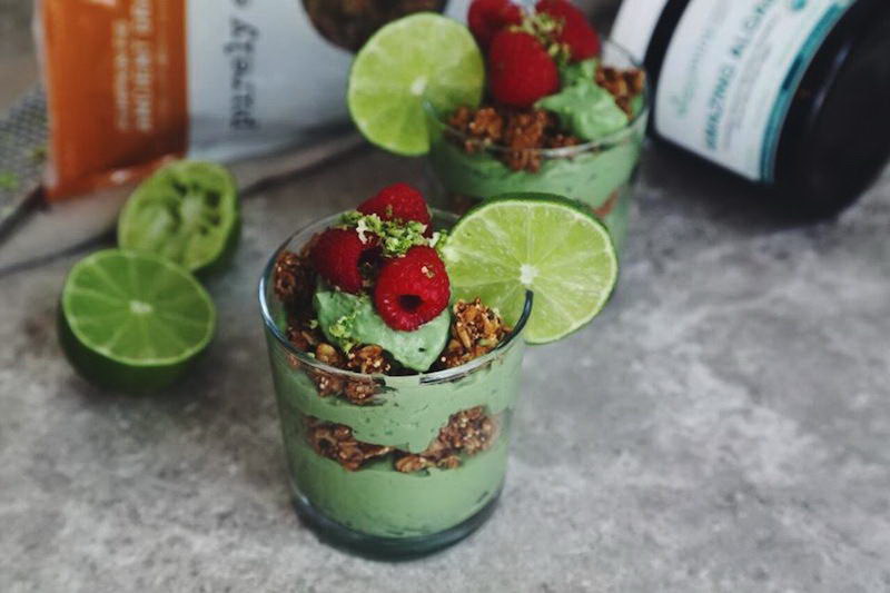 Raw Key Lime Breakfast Parfaits (Nut-free!)
