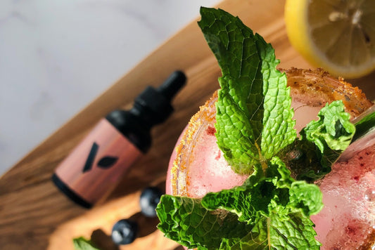 Kick off Summer with a Wild Blueberry & Lemon CBD Mocktail