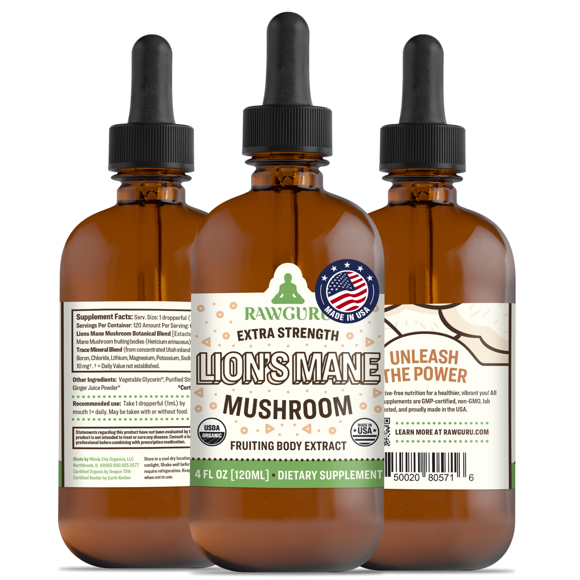 organic lions mane mushroom extract tincture