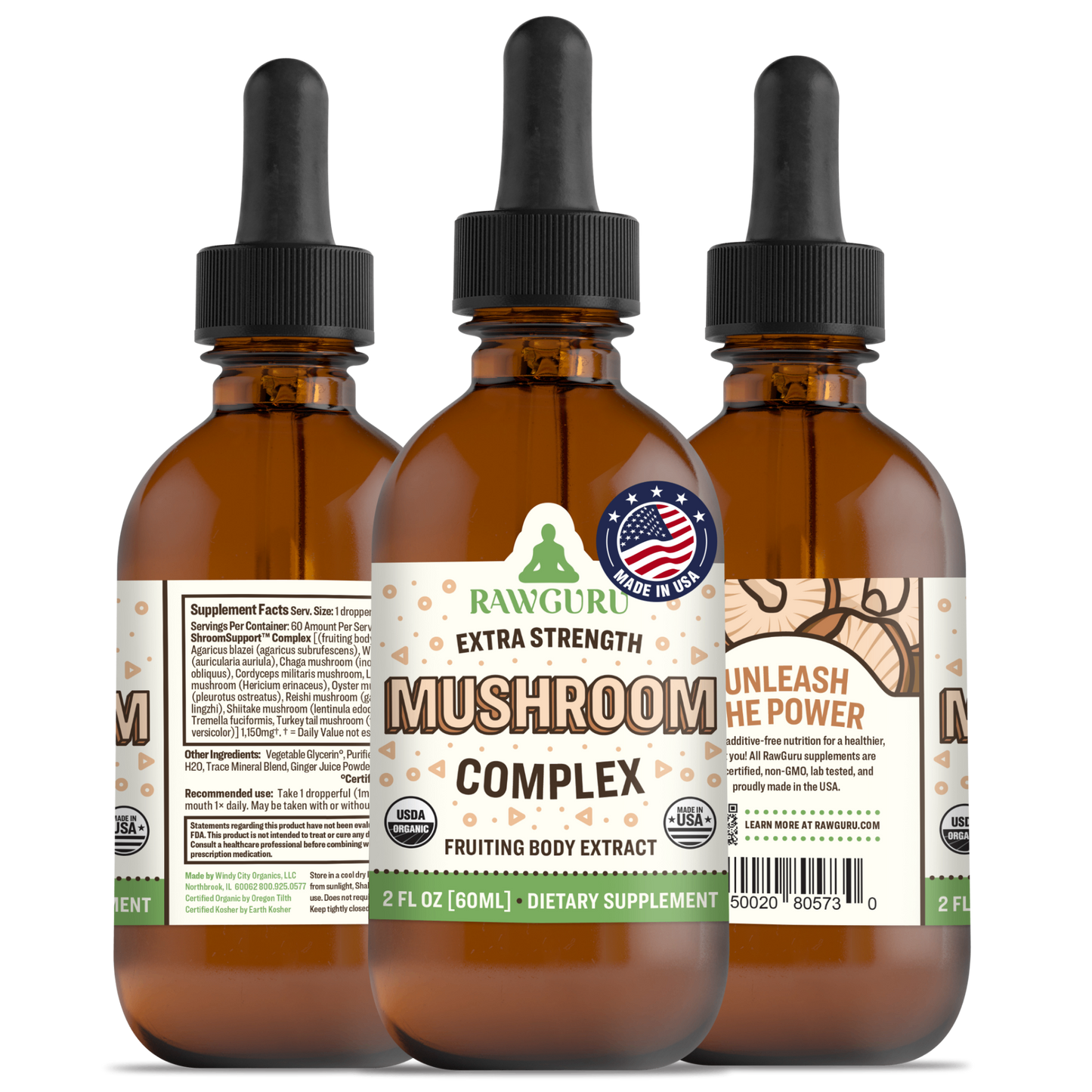 organic mushroom complex extract tincture
