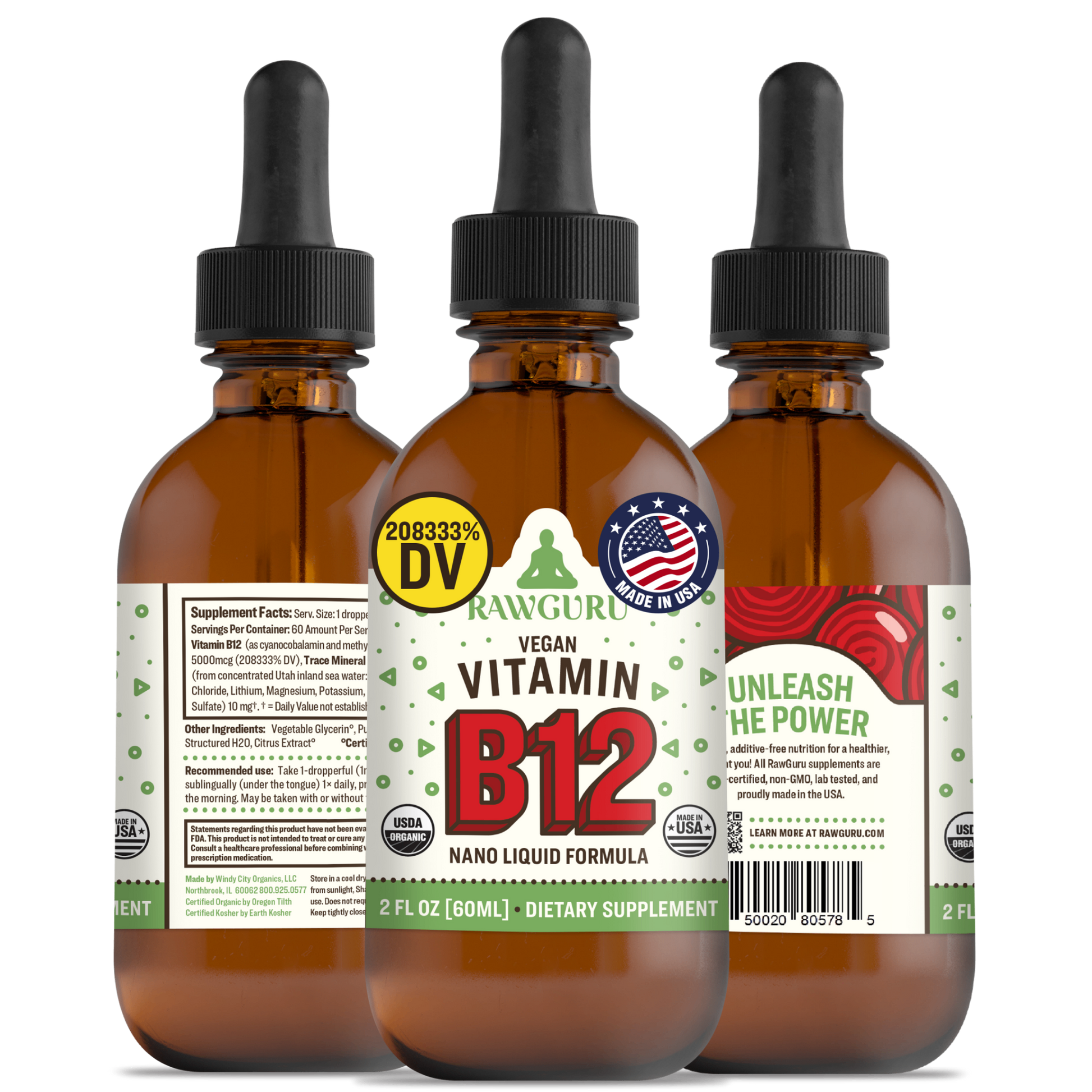 organic vegan nano vitamin b12 tincture