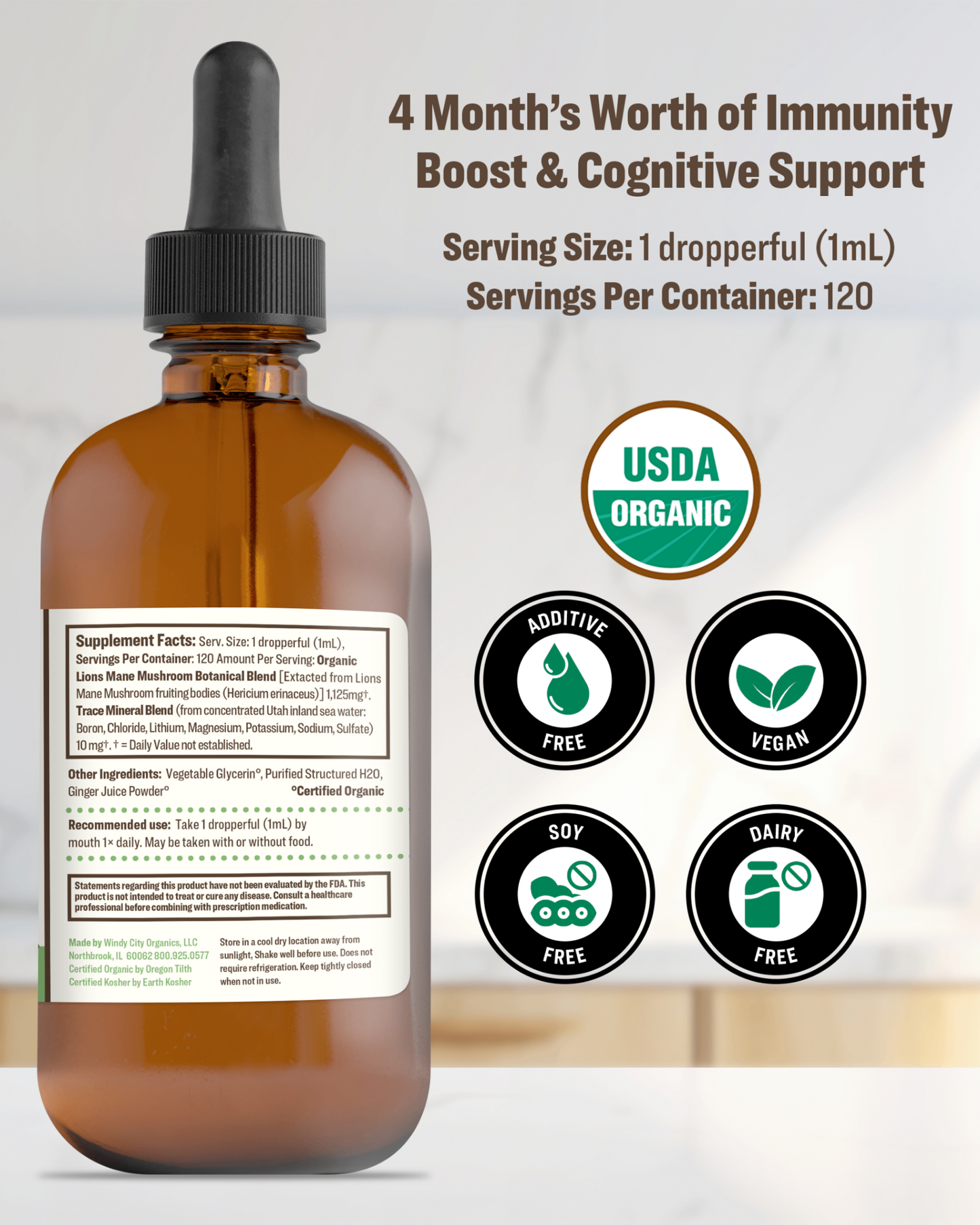 organic mushroom complex extract tincture