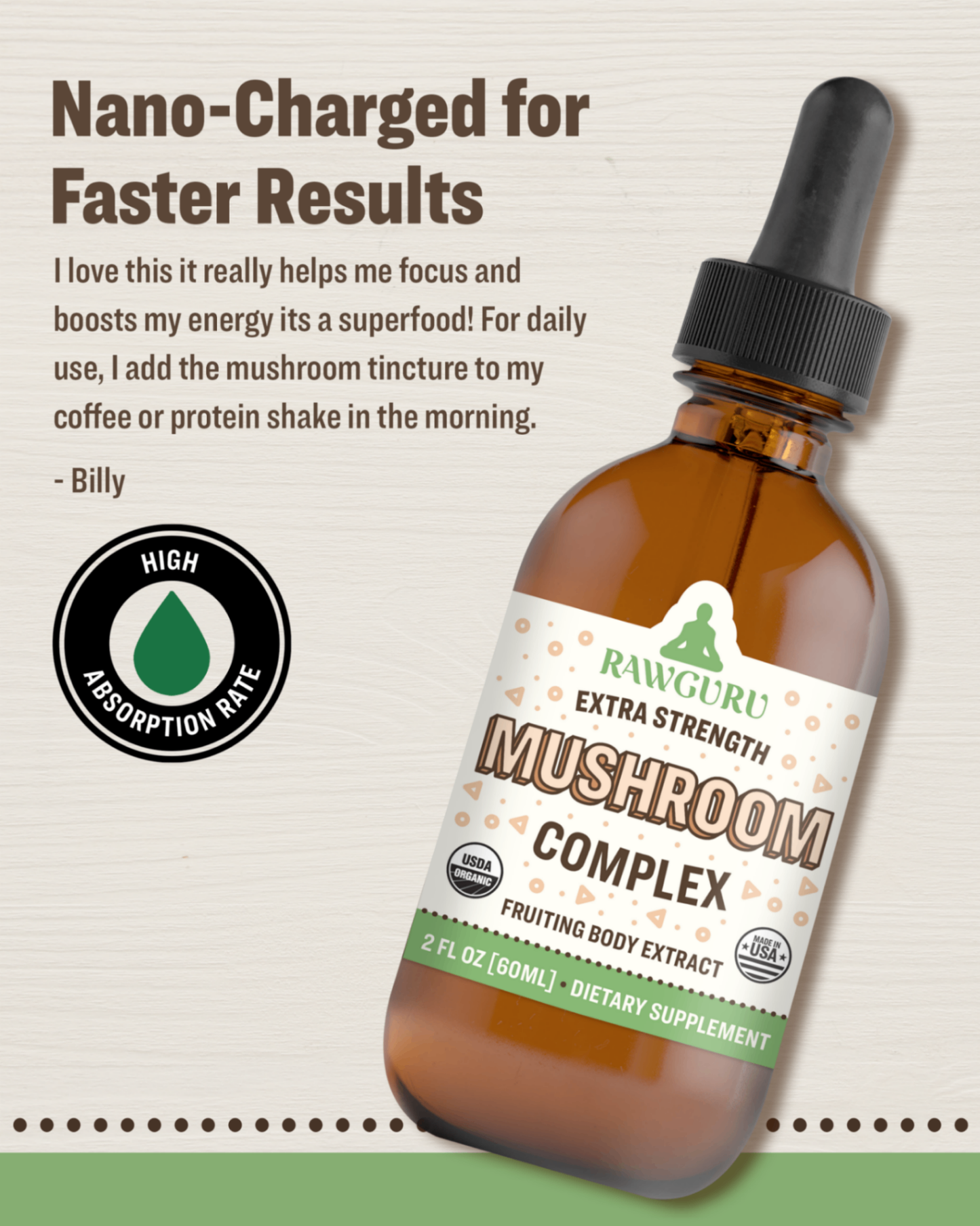 organic mushroom complex extract tincture