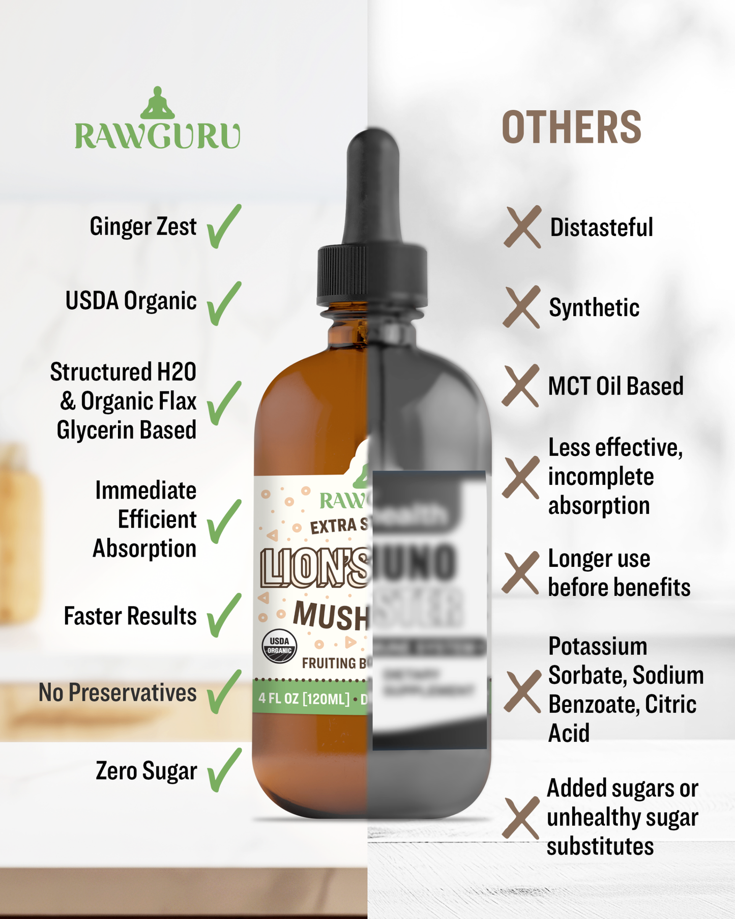 organic lions mane mushroom extract tincture