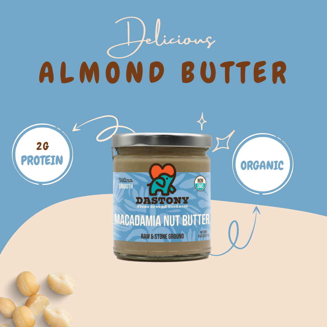 NON-GMO Crunchy Macadamia Nut Butter
