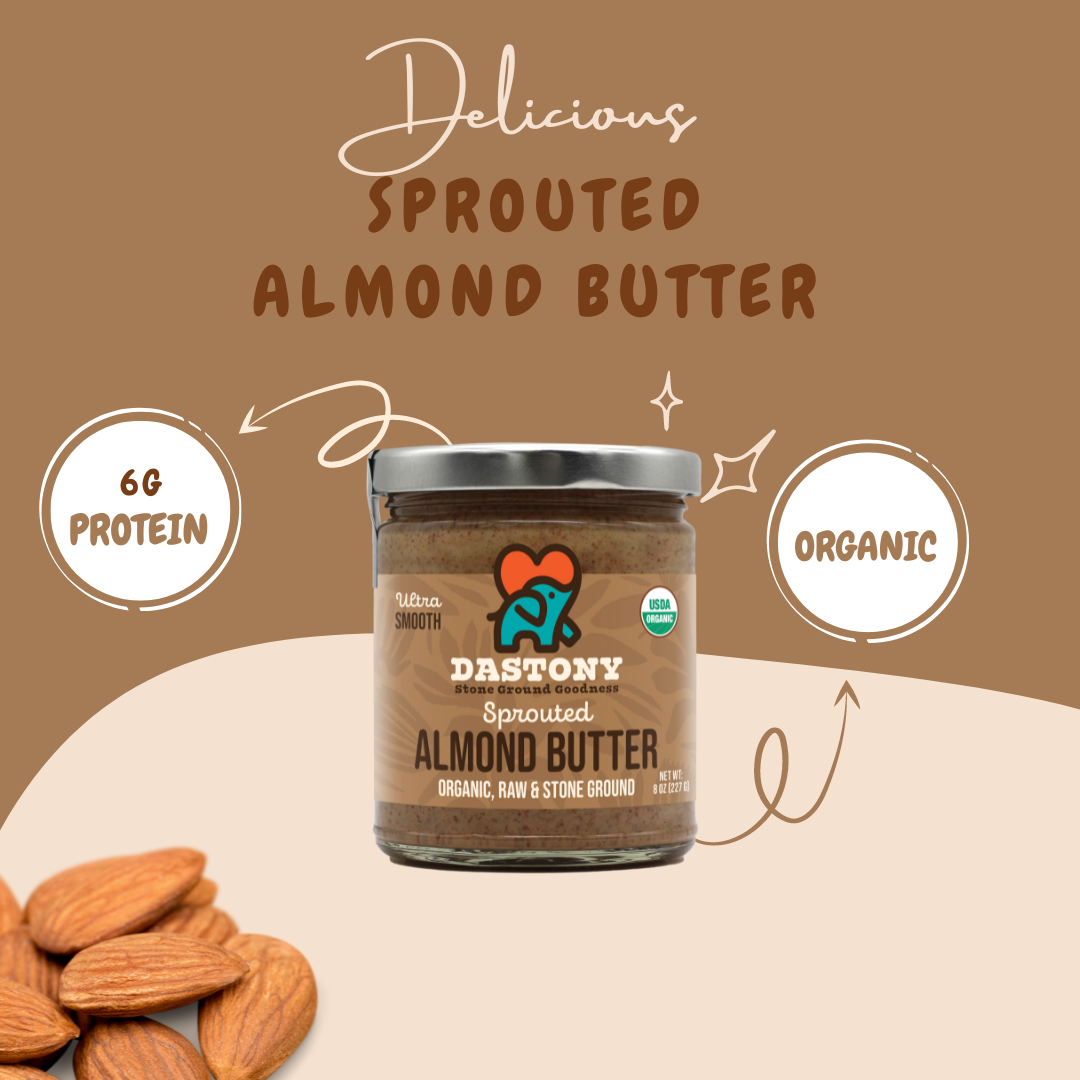 Crunchy Sprouted Almond Butter
