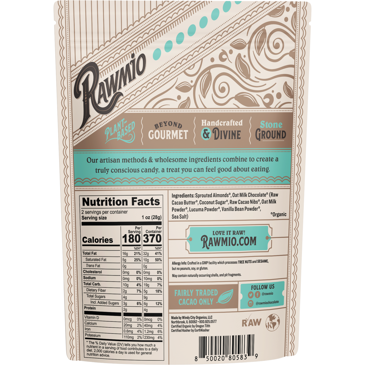 Oat Milk Chocolate Covered Sprouted Almonds