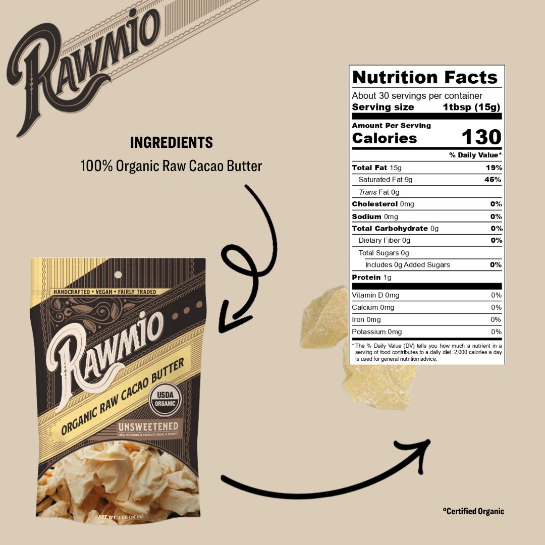 Package with ingredients and nutrition facts