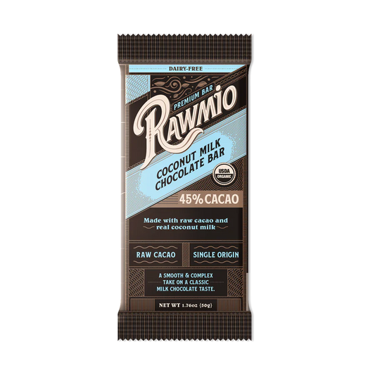 Premium Coconut Milk Chocolate Bar - 45% Cacao