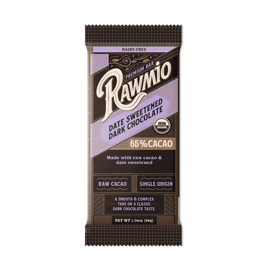 Premium Date Sweetened Dark Chocolate Bar - 65% Cacao
