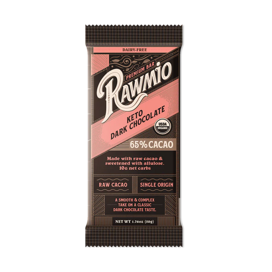 Premium Keto Dark Chocolate Bar - 65% Cacao