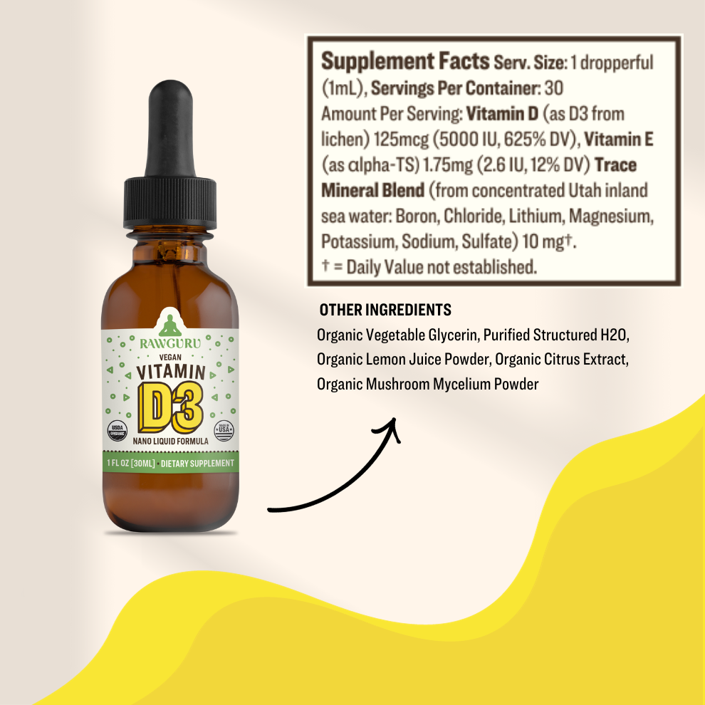 Organic Nano Vitamin D3 Tincture - 30mL