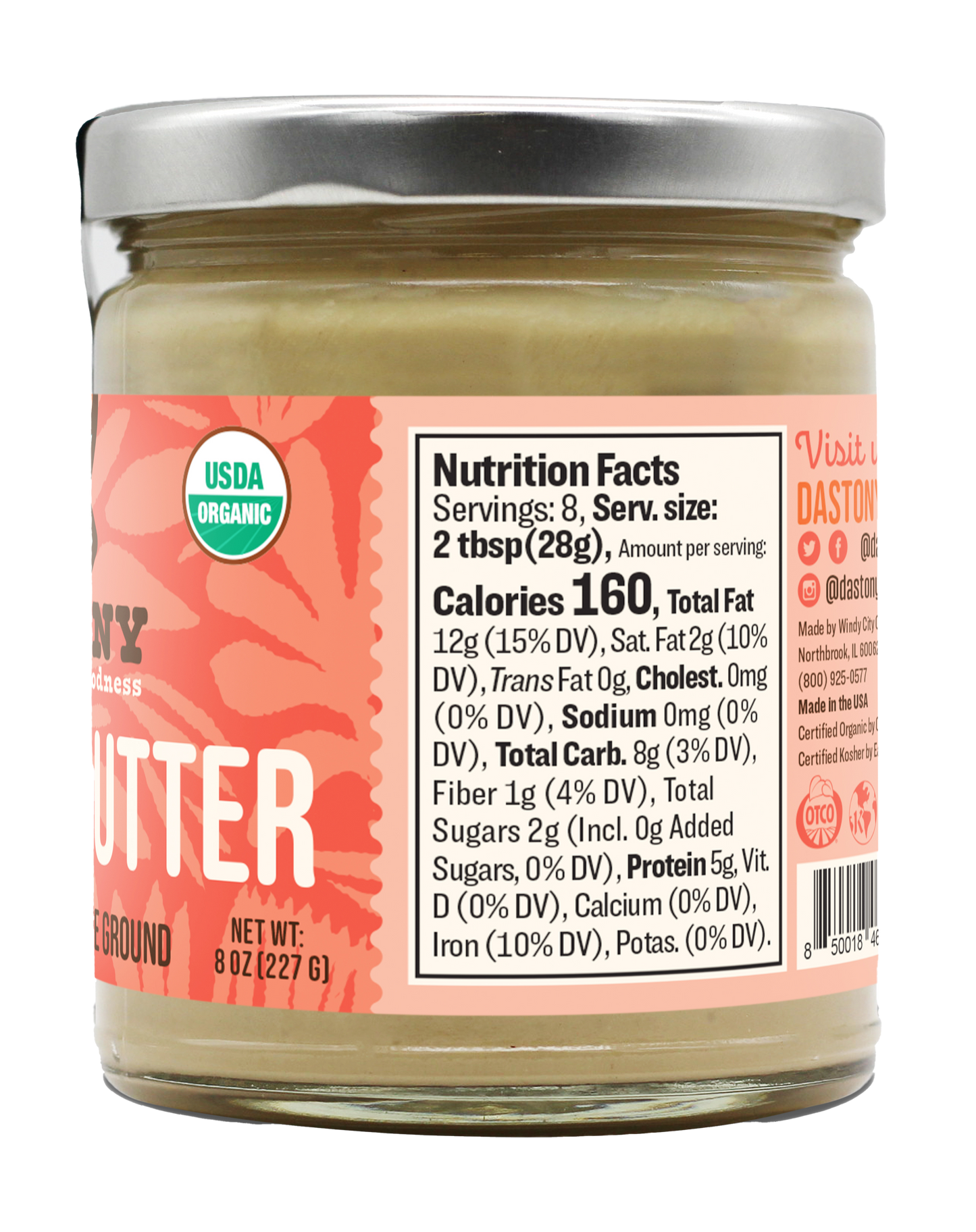 Back of the package with Nutrition Facts.