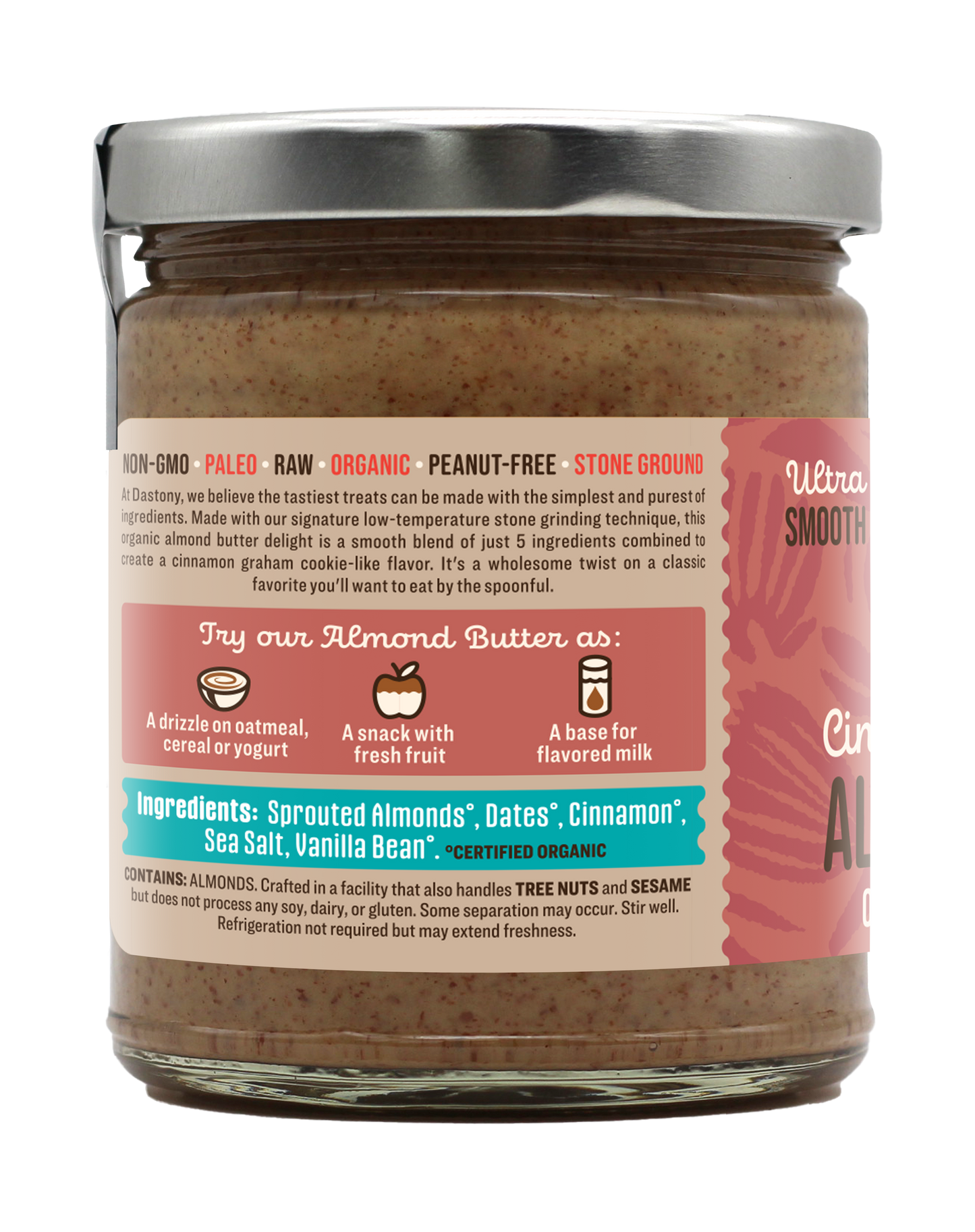 Back of the package with Ingredients
