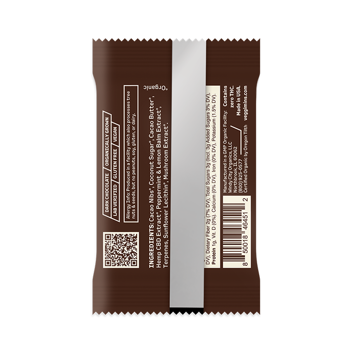 Unwind CBD Chocolate Bar with Terpenes - 25 mg