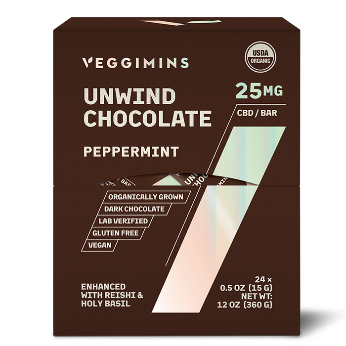 Unwind CBD Chocolate Bar with Terpenes - 25 mg