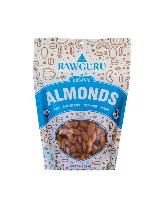 Raw Organic Almonds | 16 oz