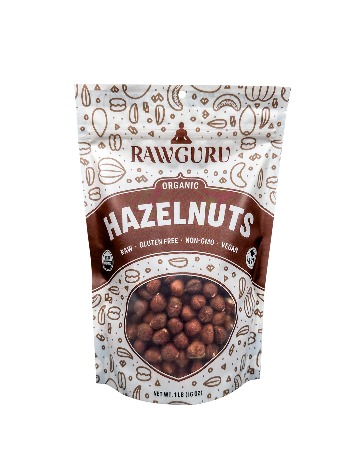 Raw Organic Hazelnuts