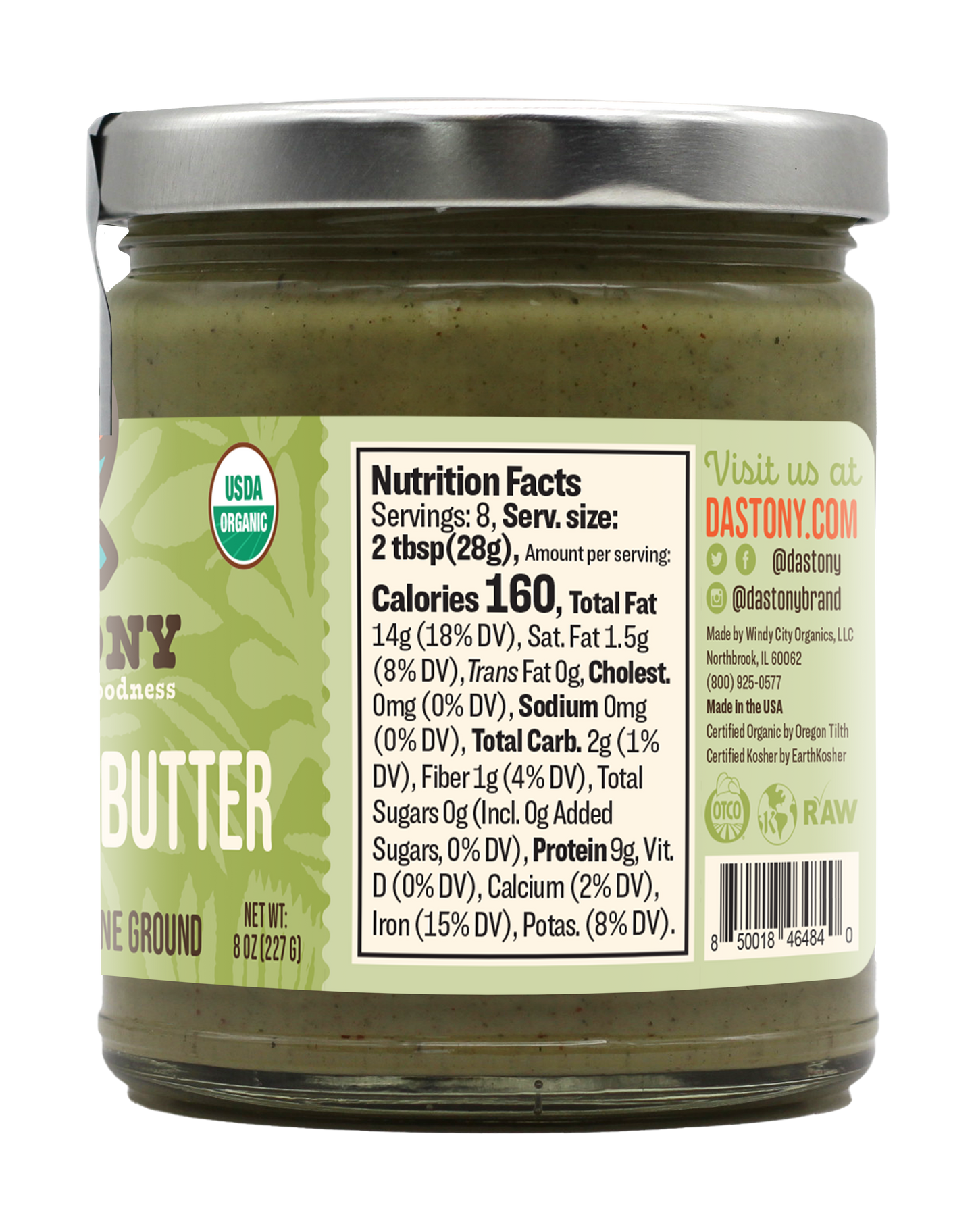 Back of the package with Nutrition Facts.