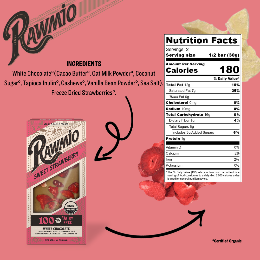 Package with ingredients and nutrition facts