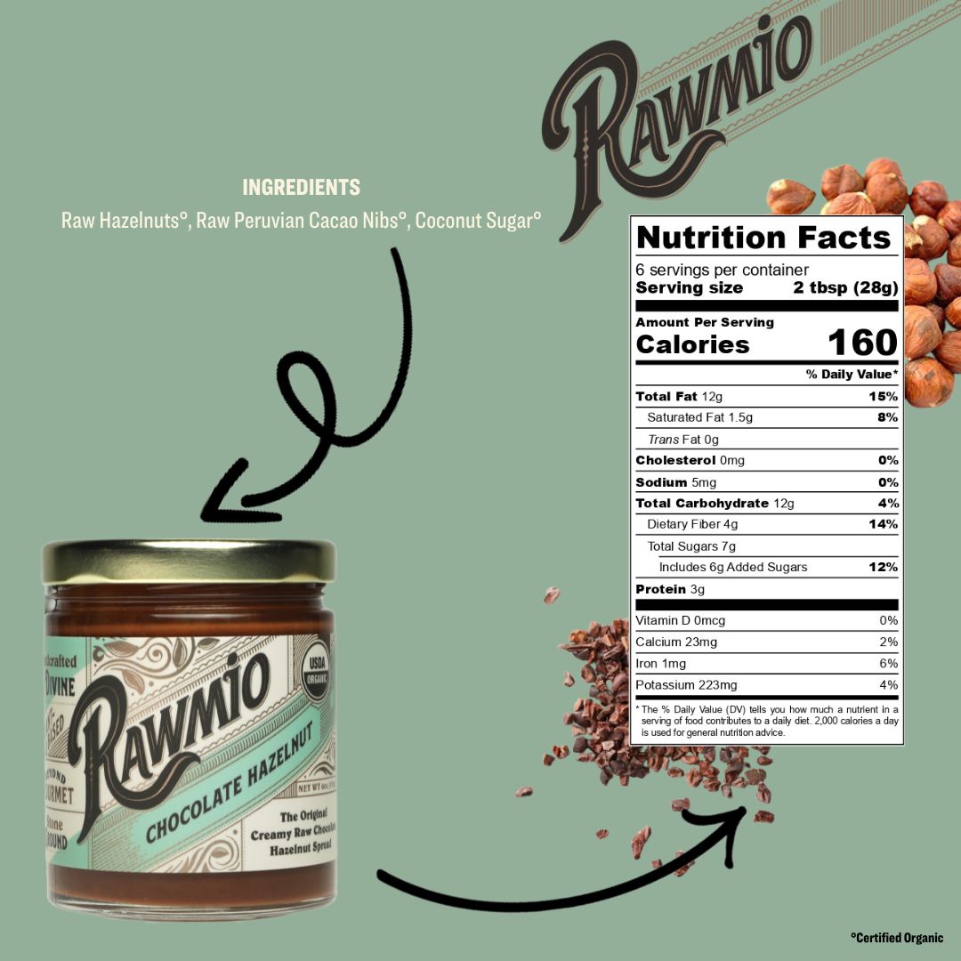 Package with ingredients and nutrition facts