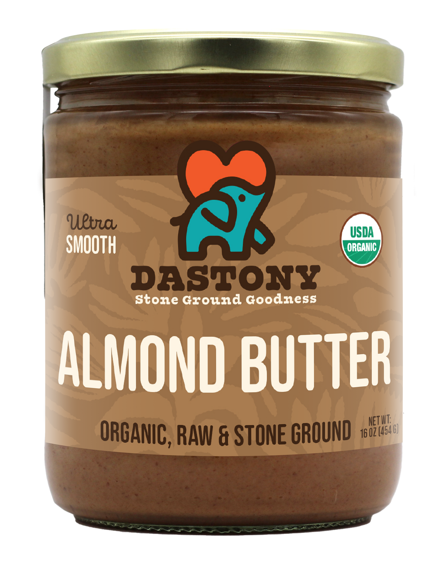 Organic Raw Almond Butter -16 oz