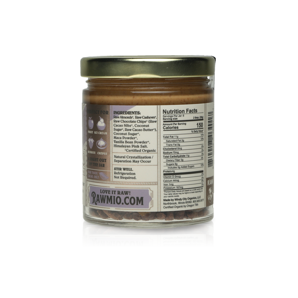Bacl of the package with Ingredients and Nutrition Facts.