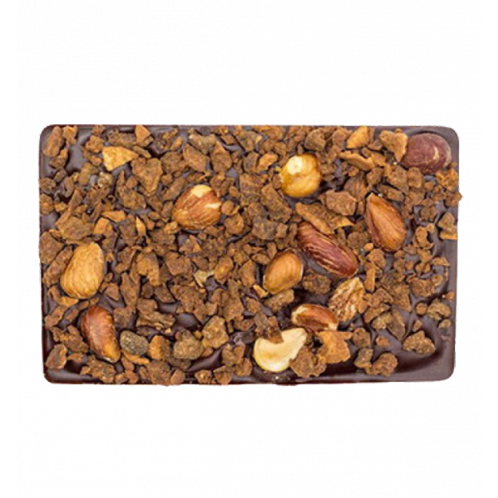 Delicious Hazelnut & Fig Bark chocolate bar
