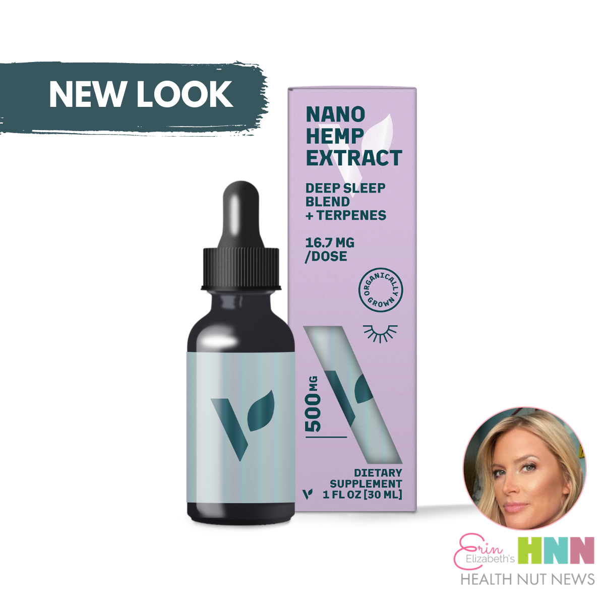 Erin Elizabeth's Nano Hemp Extract 500mg - Deep Sleep Blend + Terpenes