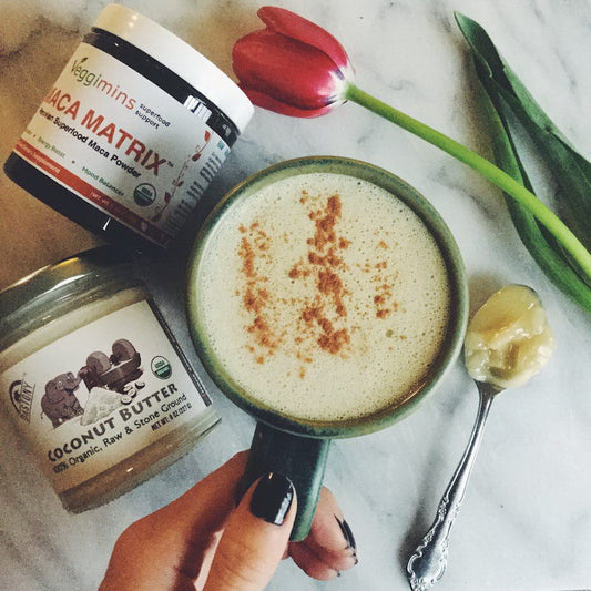 The Energy Elixir // Coconut Maca Mate Latte with Dastony and Veggimins (Recipe!)