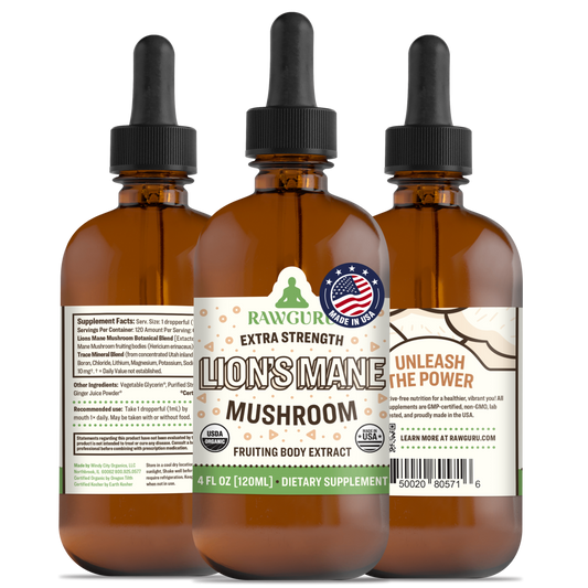 organic lions mane mushroom extract tincture