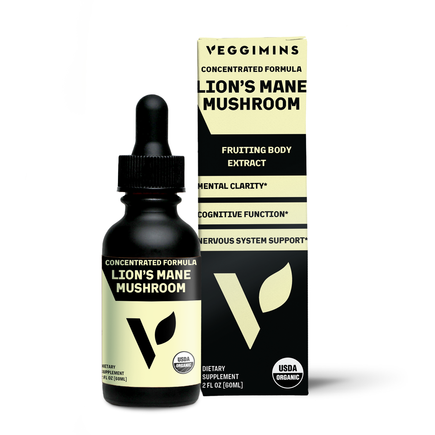 Veggimins Vitamin Organic Lion's Mane Mushroom 2oz