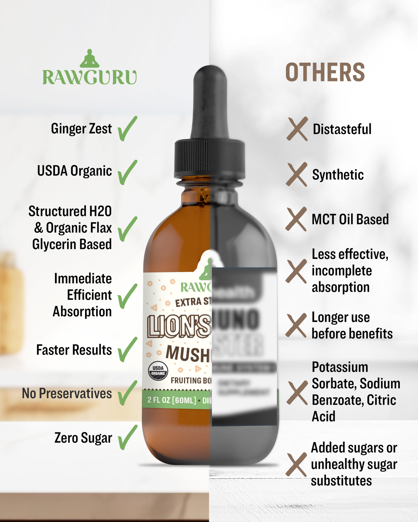 organic lions mane mushroom extract tincture