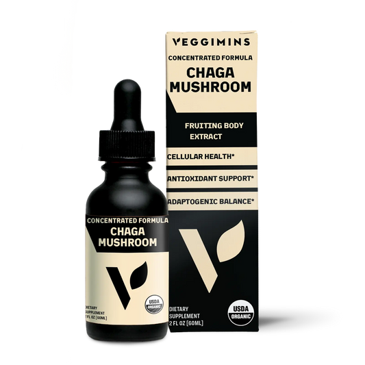 Veggimins Vitamin Organic Chaga Mushroom Tincture - 2oz