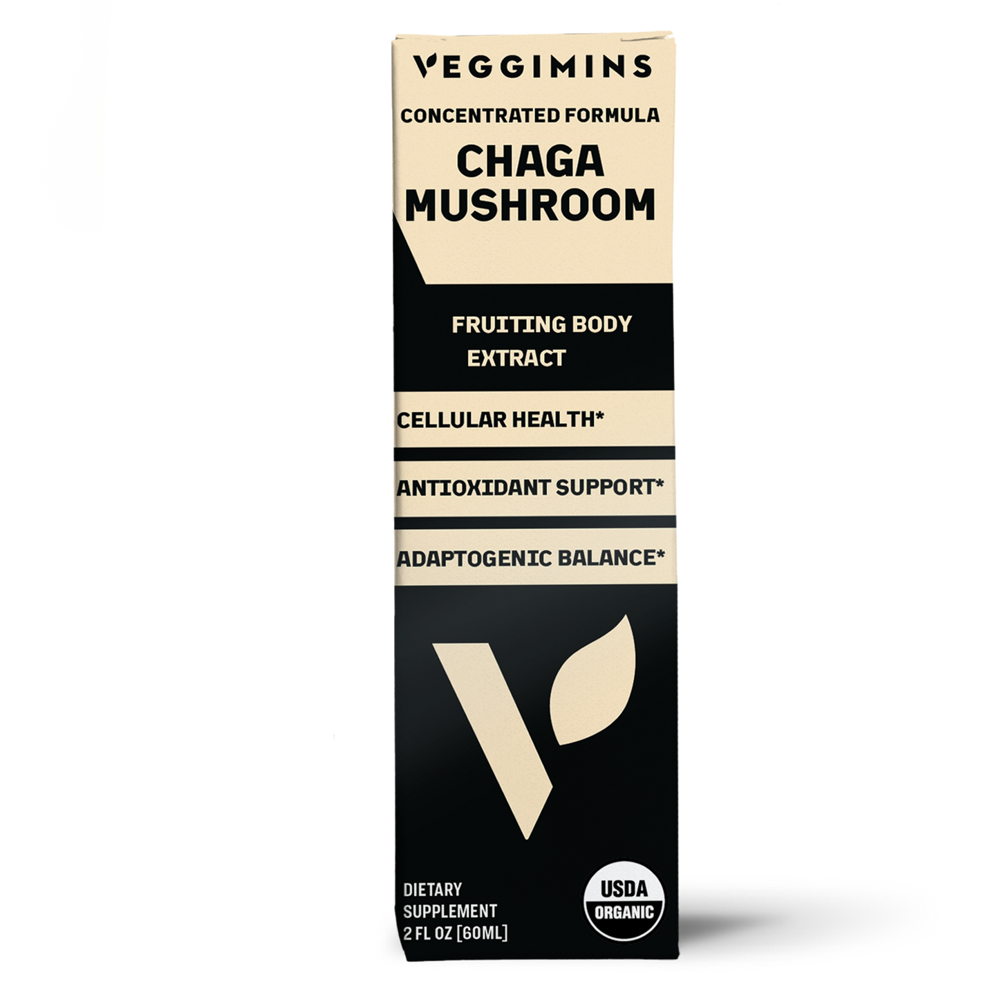 Veggimins Vitamin Organic Chaga Mushroom Tincture - 2oz