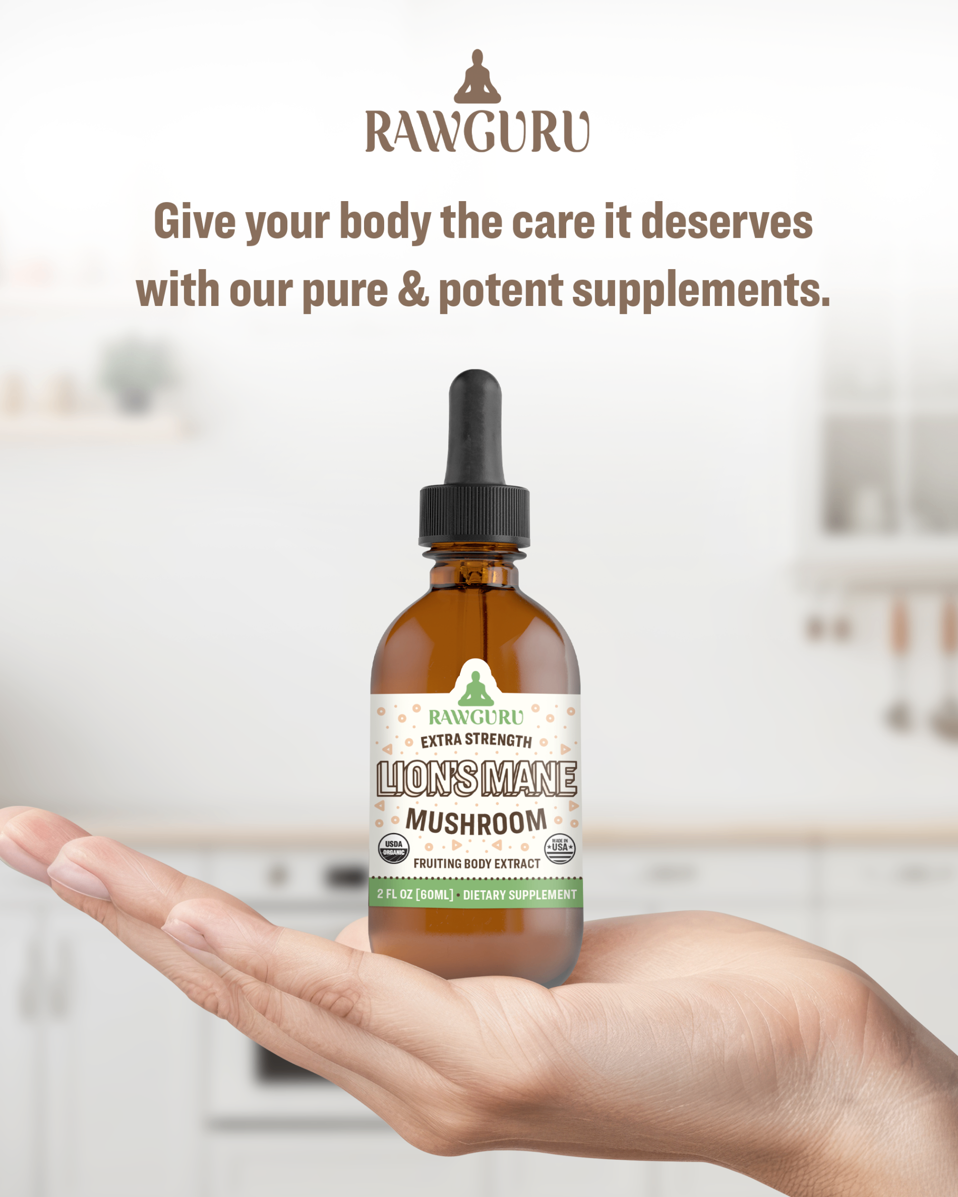 organic lions mane mushroom extract tincture