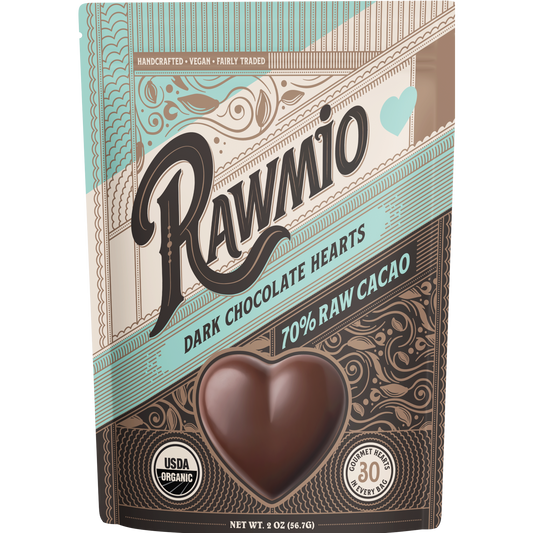Rawmio Dark Chocolate Hearts