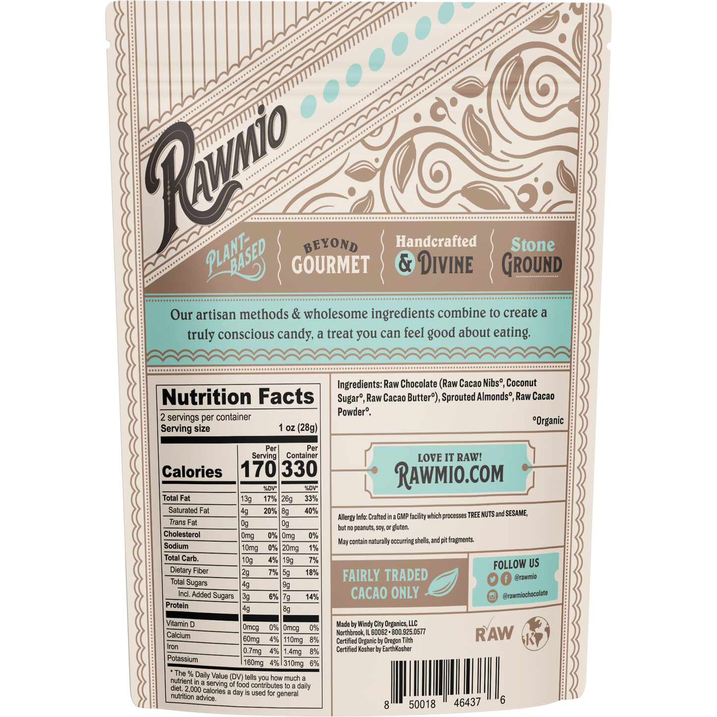 Chocolate Covered Sprouted Almonds