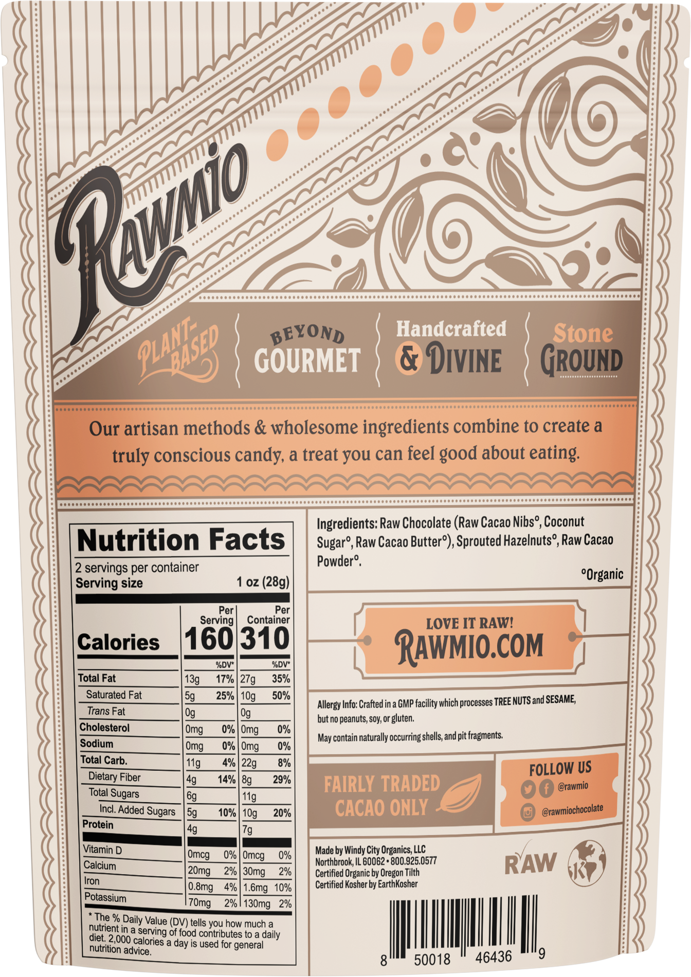 Chocolate Covered Sprouted Hazelnuts