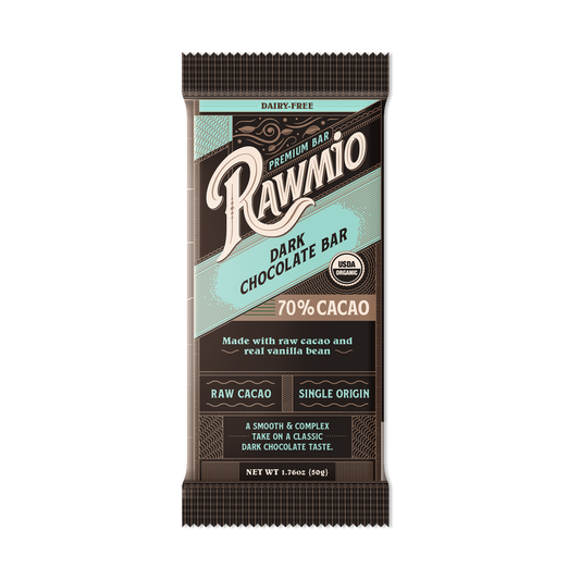 Dark Chocolate Bar with Vanilla Bean - 70% Cacao