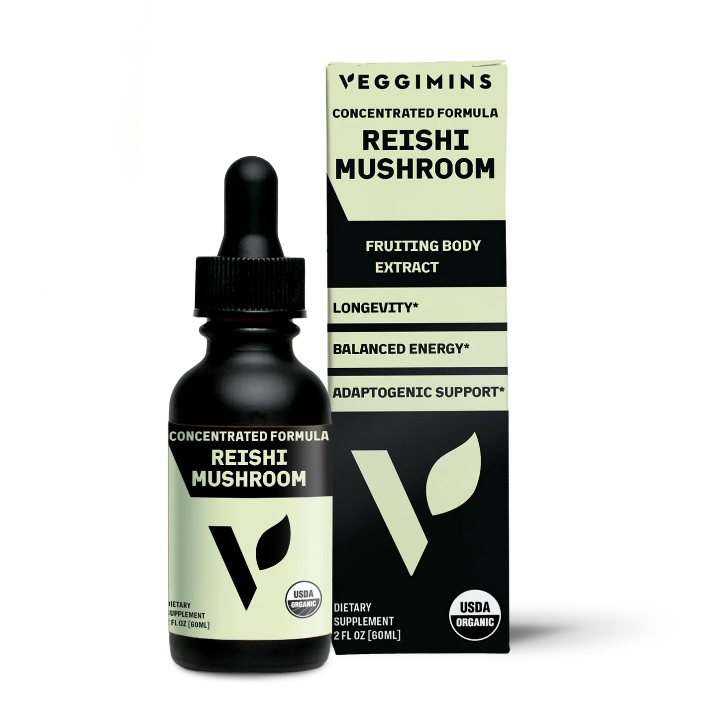 Veggimins Vitamins Organic Reishi Mushroom 2oz