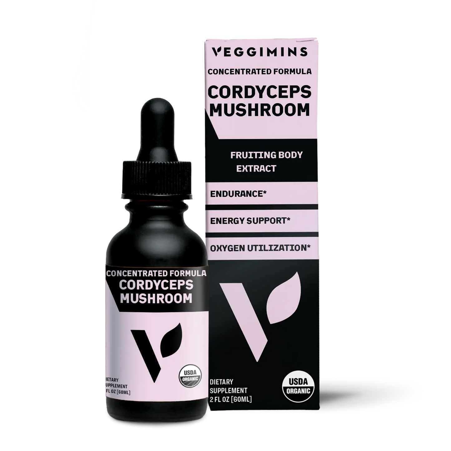 Veggimins Vitamin Organic Cordyceps Mushroom 2oz