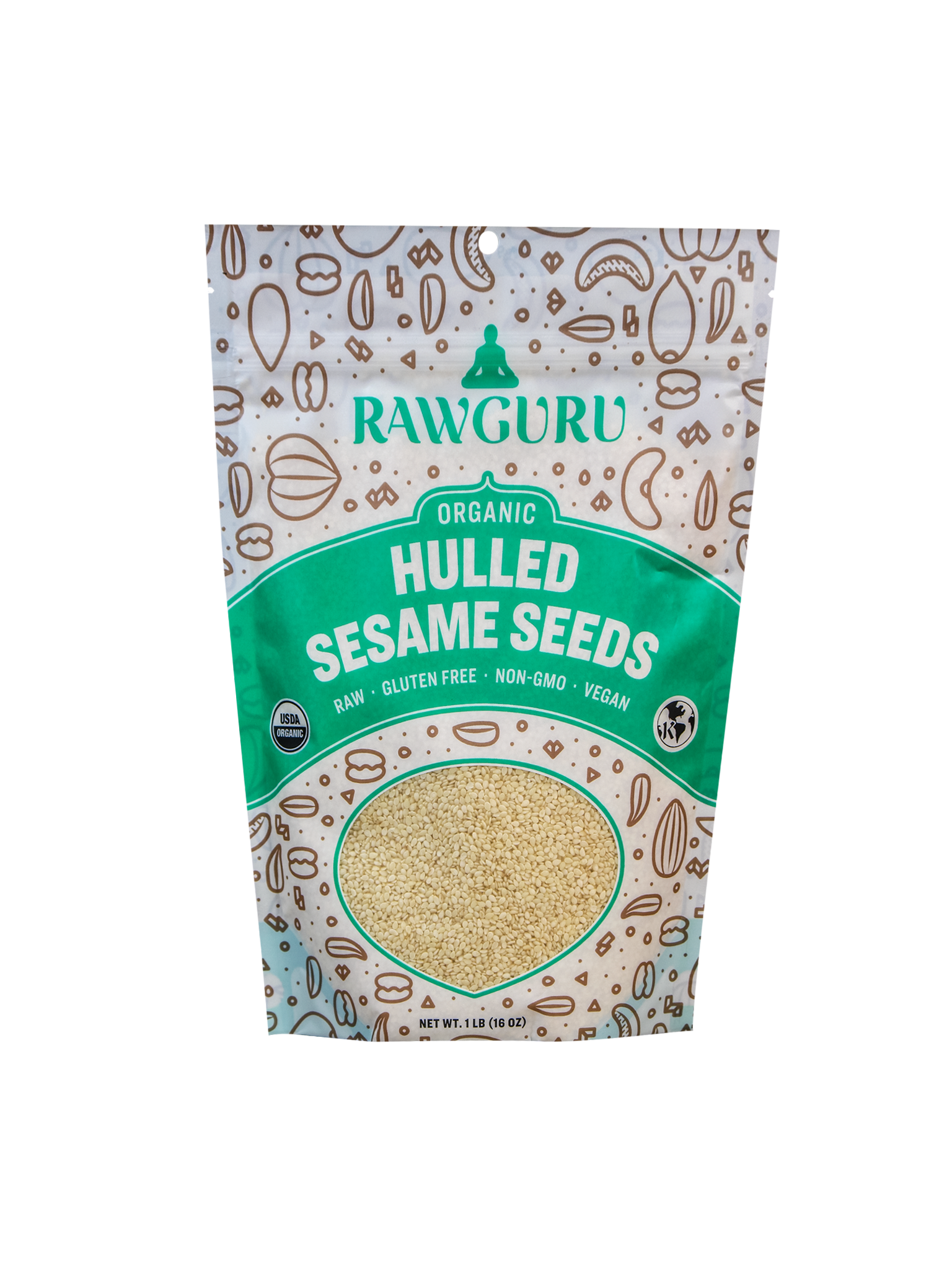 Raw Organic Hulled Sesame Seeds