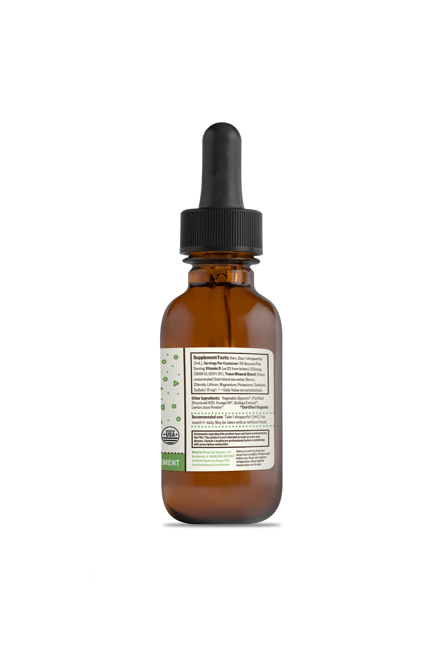 Organic Nano Vitamin D3 Tincture - 30mL