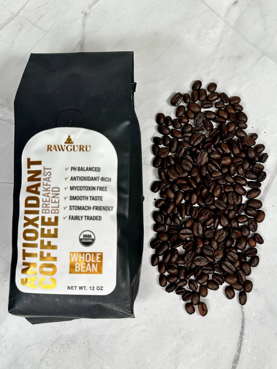 Organic Antioxidant Coffee Breakfast Blend | Whole Bean 