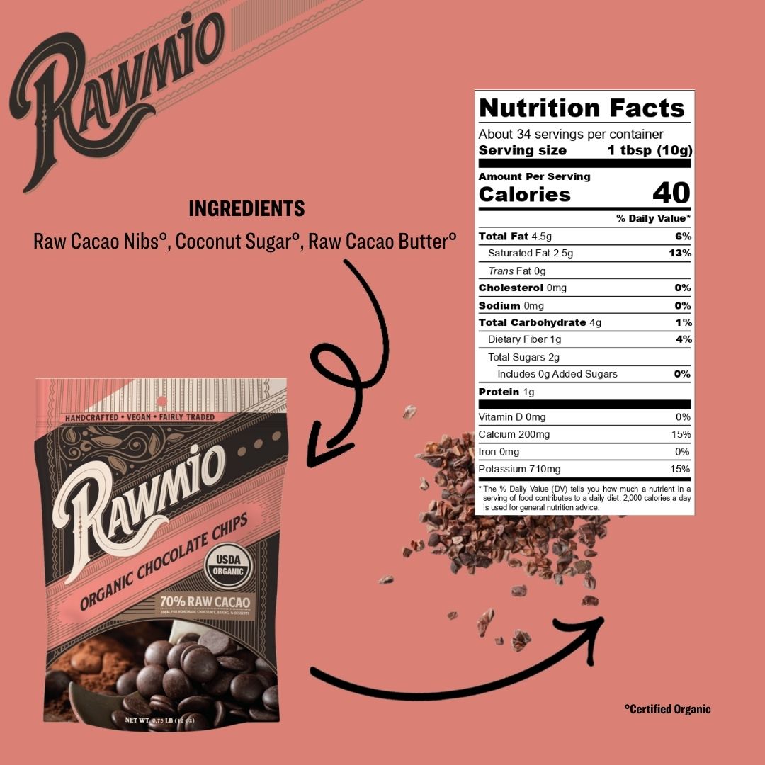 Package with ingredients and nutrition facts