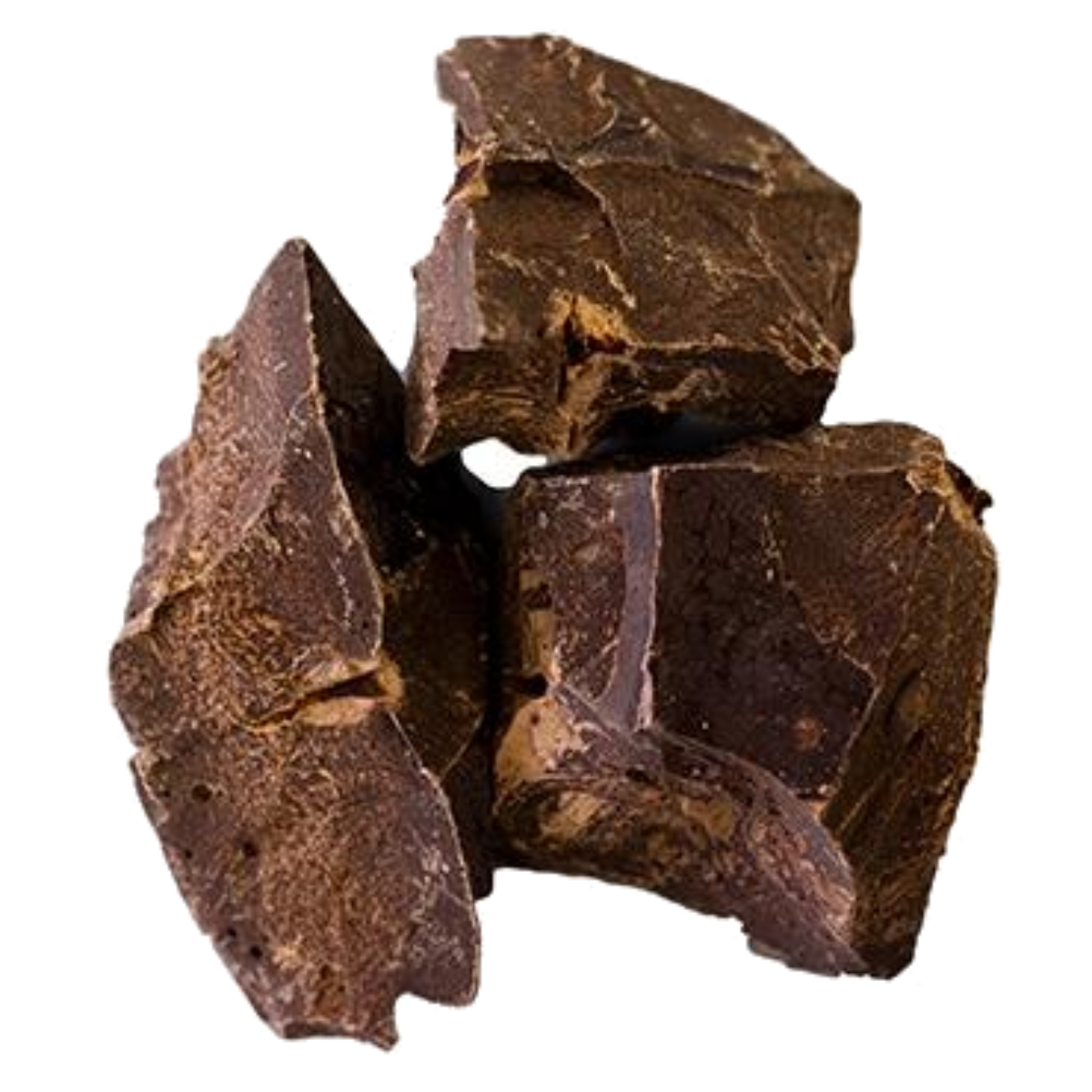 Pieces raw organic cacao paste