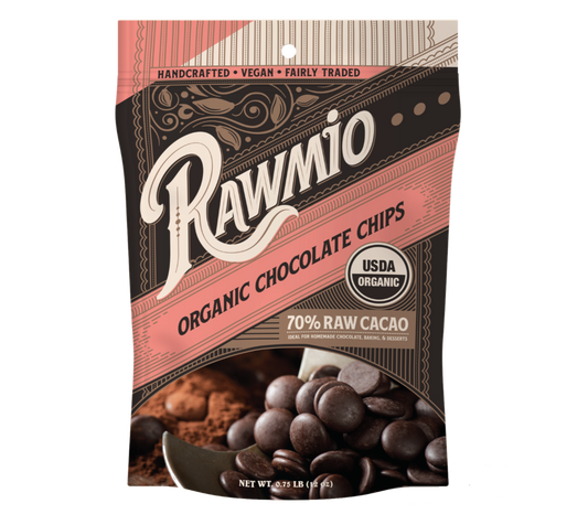 ORGANIC RAW CHOCOLATE CHIPS - 12 OZ