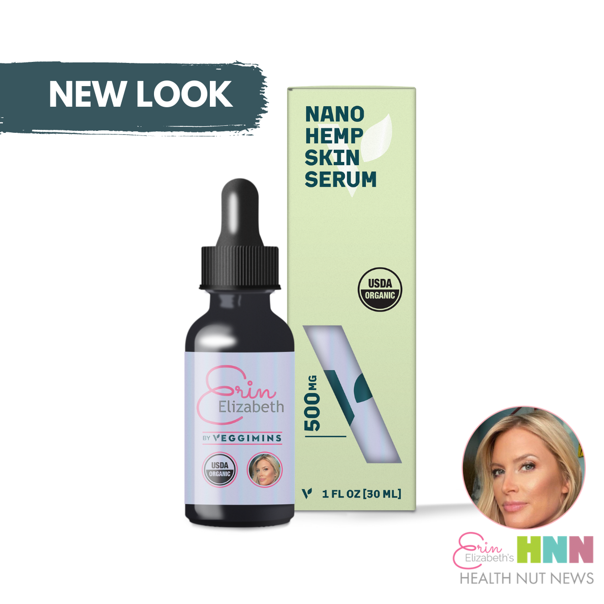 Erin Elizabeth's Nano Hemp Skin Serum 500mg