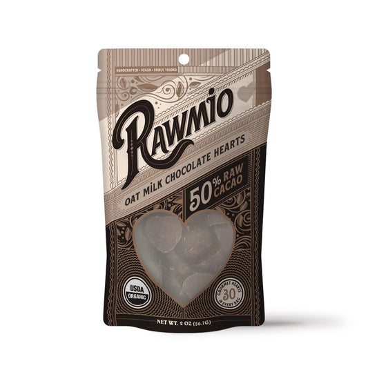 Raw Oat Milk Chocolate Hearts